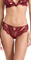THISTLE AND SPIRE KANE CUTOUT THONG RUBY