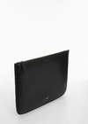 Mango Padded Laptop Case Black In Noir