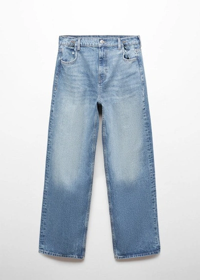 Mango High-waist Wideleg Jeans Medium Vintage Blue