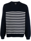Apc A.p.c. Sweater Matthew In Black