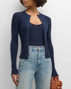 A.L.C FISHER TEXTURED CARDIGAN