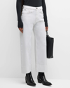 Rag & Bone Andi High-rise Wide-leg Ankle Jeans With Belt In White