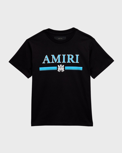 Amiri Kid's Ma Bar Logo T-shirt In Persian Violet