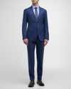 Giorgio Armani Men's Wool & Mohair-blend Single-breasted Suit In Dark Blue