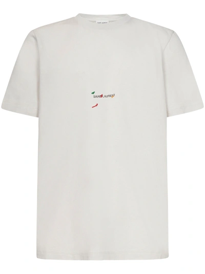 Saint Laurent T-shirt  In Bianco