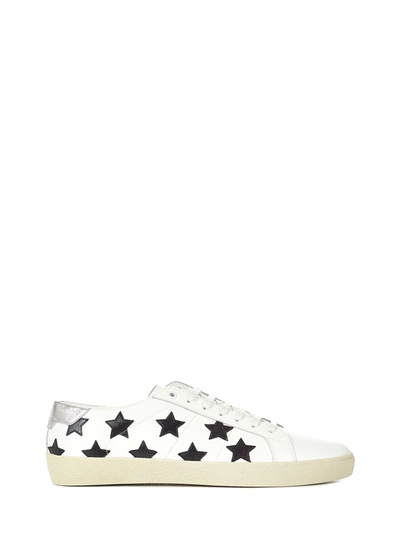 Saint Laurent Leather Sl/06 Low-top Star Sneakers In White