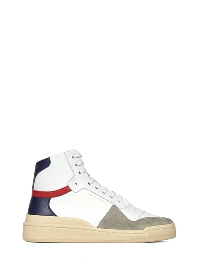 Saint Laurent Sneakers In Bianco