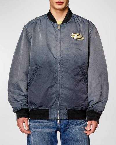 Diesel Men's J-kepes Bomber Jacket In Black Black Black