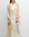 BINDYA ACCESSORIES TWO-TONE LACE CASHMERE & SILK EVENING WRAP