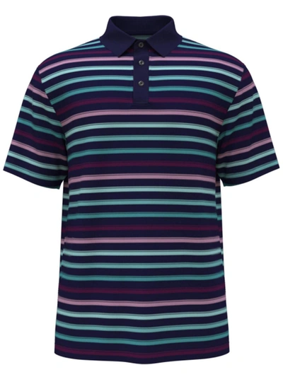 Pga Tour Mens Athletic Fit Golf Polo In Purple