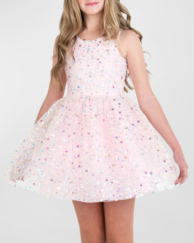 Zoe Kids' Girl's Talia 3d Sequined Ballet Dress In Multi
