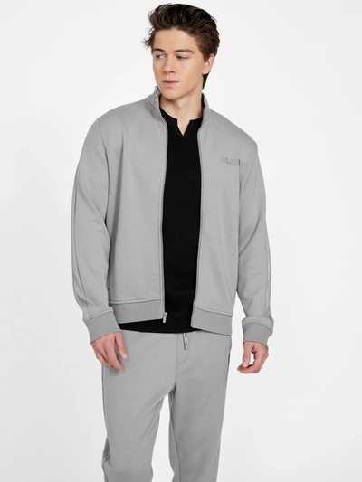 Guess Factory Daniel Mock Neck Jacket In Grey