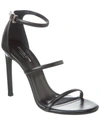 Michael Kors Collection Nadedge Runway Leather Sandal In Black