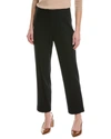 Vince Mid-rise Wool-blend Easy Pant In Black