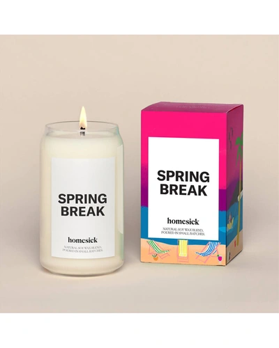 Homesick Spring Break Candle In White