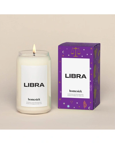 Homesick Libra Scented Candle In White