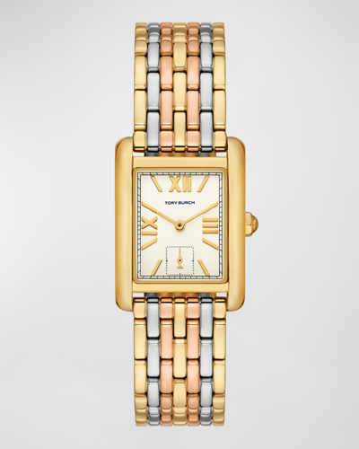 Tory Burch The Eleanor Watch - Tri-tone Stainless Steel In Multicolor