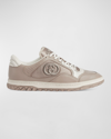 Gucci Mac80 Low-top Sneakers - Men's - Fabric/rubber/calf Leather In Oatmeal