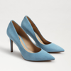 SAM EDELMAN SAM EDELMAN HAZEL POINTED TOE PUMP CANARY BLUE SUEDE