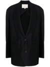 Studio Nicholson Cotton Blend Jacket In Black