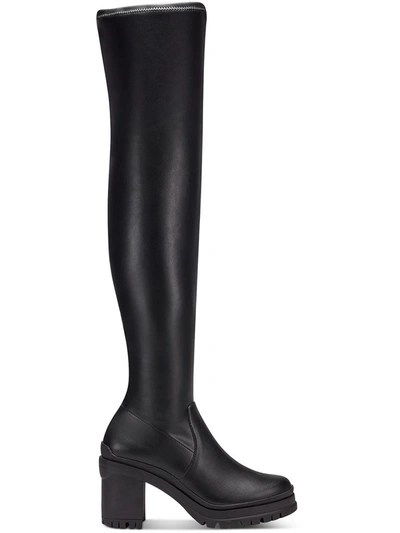 Bar Iii Giana Womens Faux Leather Tall Over-the-knee Boots In Multi
