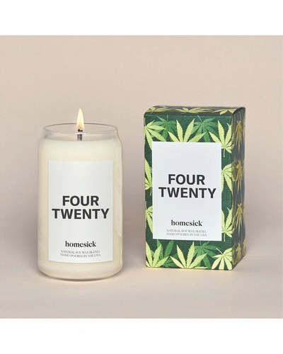 Homesick Four Twenty Scented Candle In White