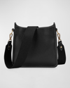 Gigi New York Elle Pebble Leather Crossbody Bag In Black