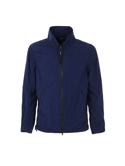 Aspesi Zipped Jacket In Blue