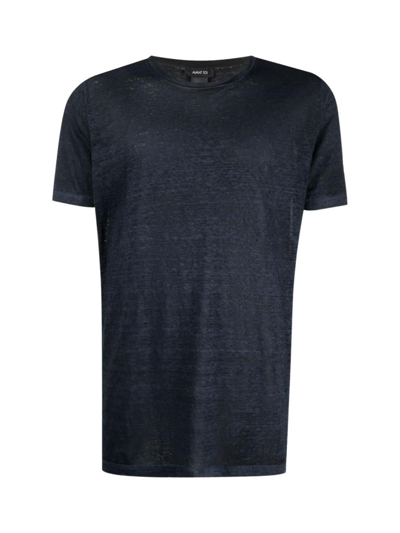 Avant Toi V-neck Short-sleeved T-shirt In Blue