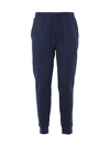 Polo Ralph Lauren Dbl Knit Jersey Athletic Jogger Pants In Blue
