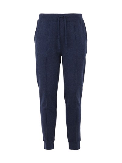 Polo Ralph Lauren Dbl Knit Jersey Athletic Jogger Pants In Blue