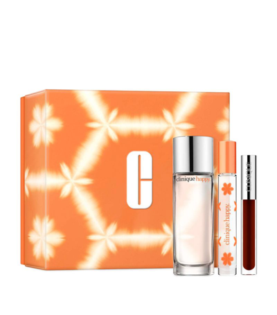 Clinique 3-pc. Perfectly Happy Fragrance & Black Honey Lip Gloss Gift Set In No Color