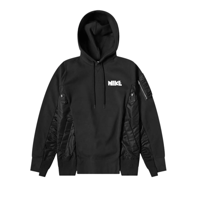 Pre-owned Nike X Sacai Hoodie 'black'