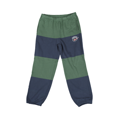 Pre-owned Supreme X Nike Stripe Sweatpant 'navy' In Blue
