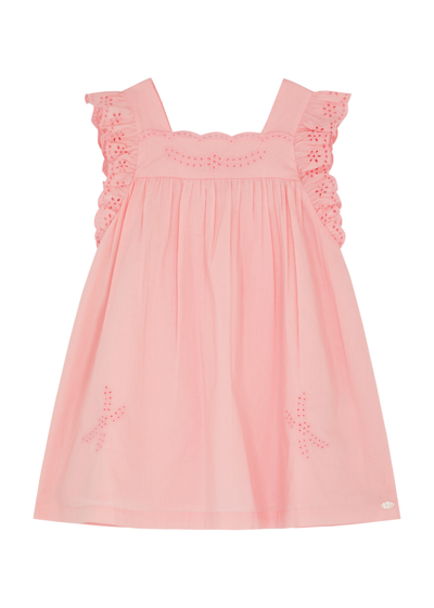 Tartine Et Chocolat Kids Eyelet-embroidered Cotton Dress (18-36 Months) In Pink