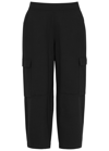 Eileen Fisher Stretch-jersey Cargo Trousers In Black