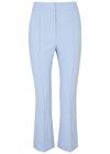 Veronica Beard Tani Flared Trousers In Light Blue