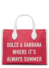 DOLCE & GABBANA DOLCE & GABBANA KIDS ALWAYS SUMMER CANVAS TOP HANDLE BAG