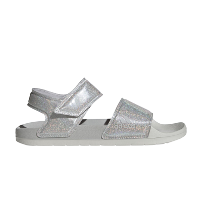 Pre-owned Adidas Originals Adilette Sandal 'grey Glitter'