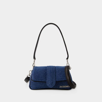 Jacquemus Navy Bambimou Handbag For Women In Blue