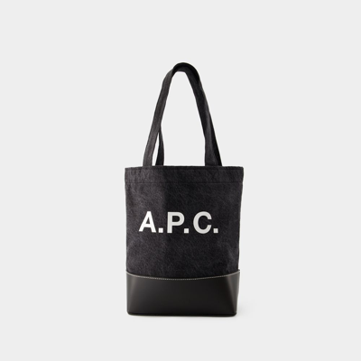 Apc Axel Small Shopper Bag - A.p.c. - Cotton - Black