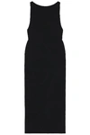 Khaite Black Evelyn Long Dress In Black