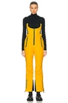 Moncler High Performance Nylon Blend Ski Suit In Yellow
