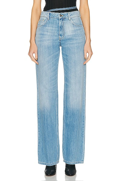 Nensi Dojaka Wide-leg Jeans In Blue