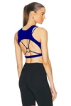 OFF-WHITE LACE UP HARNESS BRA TOP