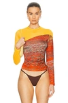 LOUISA BALLOU LONG SLEEVE SEEMED TOP