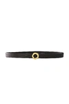 AUREUM BLACK & GOLD MOTIF BELT