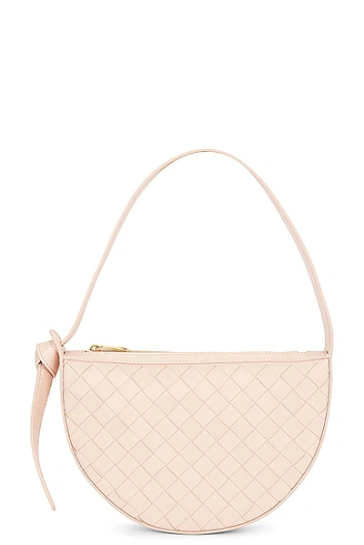 Bottega Veneta Women Sunrise Mini Leather Shoulder Bag In Pink