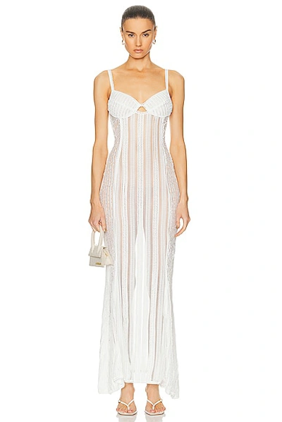 Charo Ruiz Yayay Maxi Dress In Natural White