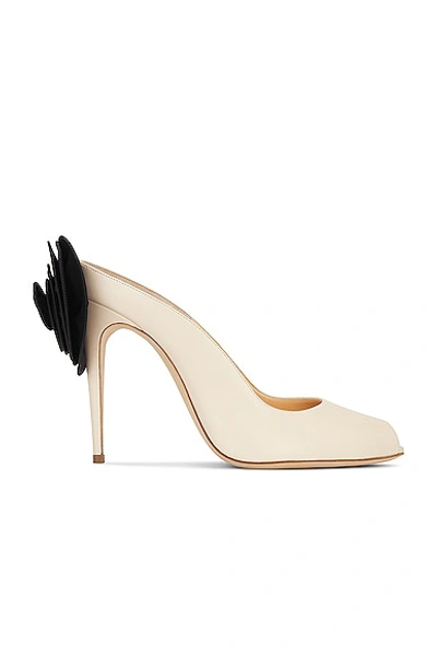 Magda Butrym Peep Toe Mule In Cream